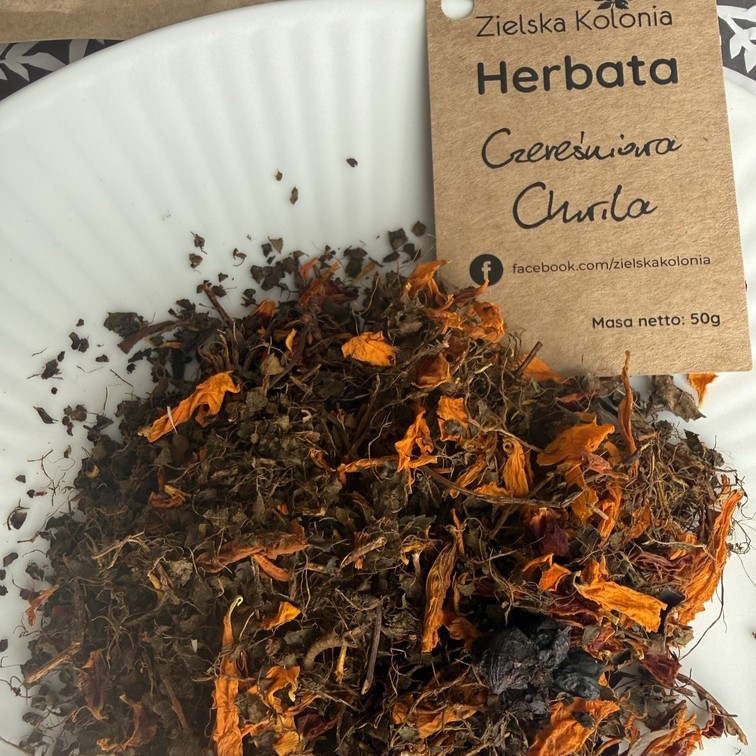 Zioła i Herbaty z Podlasia i Suwalszczyzny: Czereśniowa Chwila. Producent: Zielska Kolonia (Puszcza Knyszyńska) - obrazek 7